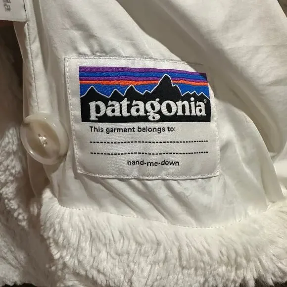 Patagonia Kids Furry White Jacket